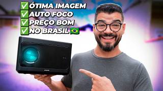 PROJETOR TOP COM BOM BRILHO OTIMA IMAGEM AUTO FOCO E MAIS Projetor Wzatco A9 Review [upl. by Eustache]