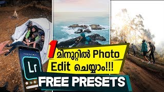 5 FREE MOBILE LIGHTROOM PRESETS  Malayalam Lightroom Tutorial [upl. by Ahsinot957]