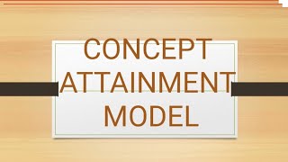 PGT SERIES PRT2  CONCEPT ATTAINMENT MODEL  MCQs  THEORY  NOTES  IMPORTANT POINTS  BED [upl. by Staten92]