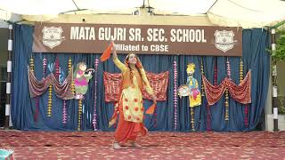 MATA GUJRI SEN SEC SCHOOL  LUDDI SOLO DANCE PERFORMANCE KUDIYE NE LACHE WALIYE [upl. by Latihs]