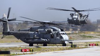 CH53E Super Stallion and CH46 SeaKnight arrival Vertical Challenge 2012 [upl. by Kcerred286]