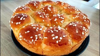 RECETTE DE BRIOCHE BIEN MOELLEUSE ET FILANTE [upl. by Gnat]