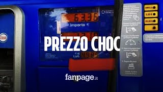 Prezzo choc a un distributore benzina venduta a quasi 5 euro al litro [upl. by Ennazor]