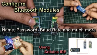 Bluetooth Module Configuration Easy AT Commands Guide [upl. by Euqinimod]