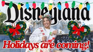 🎄🎅🏼 ☃️ HOLIDAY TIME AT DISNEYLAND RESORT IS ALMOST OFFICIALLY HERE 🎄🎅🏼 ☃️ [upl. by Leverick]