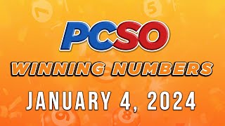 P525M Jackpot Super Lotto 649 2D 3D 6D and Lotto 642  January 4 2024 [upl. by Eno]