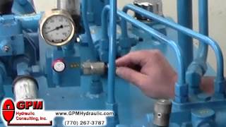 Setting Pump Compensator amp Relief Valve [upl. by Daphie]