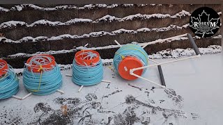 Installing Maple Sap Tubing with a PVC reel  spool yoke [upl. by Gianina284]