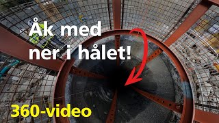 360video Åk med ner i hålet till station Sofia – cirka 100 meter under marken [upl. by Amehsat966]