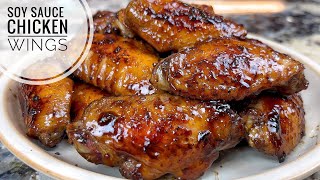 Soy Sauce Chicken Wings  Quick Easy And Flavorful Party Appetizer Recipe [upl. by Howlyn]