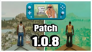 GTA San Andreas Definitive Edition Patch 108  Nintendo Switch lite [upl. by Hurleigh]