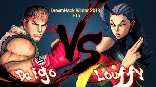 Dreamhack Winter 2013 MoneyMatch  Daigo ryu vs Luffy rose FT5  SSFIVAE [upl. by Kobi]