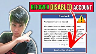 HOW TO RECOVER DISABLED FACEBOOK ACCOUNT 2023  YOUR ACCOUNT HAS BEEN DISABLED TAGALOG TUTORIAL [upl. by Akere773]