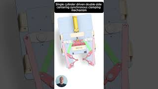 Centering synchronous clamping mechanism engineering solidworks mechanicaldesign mechanic [upl. by Simmonds24]