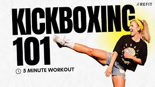 5 Minute Workout to Kick Start Your Day  Kickboxing for Beginners  AtHome Dance Fitness [upl. by Beverlie]