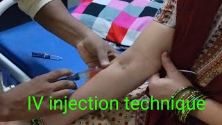 IV injection technique IV injection kaise lagate hai IV injection pharmacology practical [upl. by Ronal]