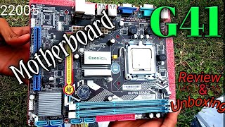 Esonic G41 motherboard Unboxing ampReview in bd  Aamar Tube Bangla  Buget PC Build [upl. by Nylrahc]