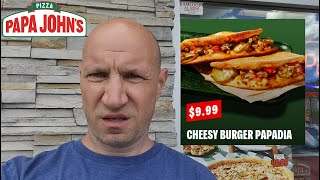 Papa Johns New Cheesy Burger Papadia [upl. by Ule171]