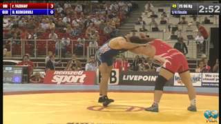 Reza Yazdani IRI vs Dato Kerashvili GEO 96kg 14 Final  2013 World Wrestling Championships [upl. by Ainaj]