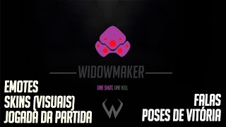 WIDOWMAKER SKINS EMOTES FALAS JOGADAS DA PARTIDA  Overwatch Brasil Atualizado [upl. by Spiegel]