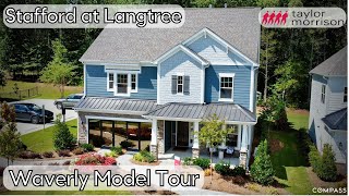 Charlotte NC  Stafford at Langtree by Taylor Morrison  Waverly Model Home Tour  Mooresville [upl. by Wildee]