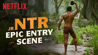 Jr NTRs Entry Scene  RRR Hindi  Netflix India [upl. by Rutherfurd]