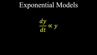 Exponential Models Growth Decay Differential Equations  Calculus [upl. by Herzig472]