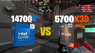 14700K VS 5700X3D  Valorant [upl. by Naman]