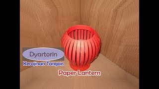 Cara membuat lampion kertas dengan bola lampu AJAIB  paper lantern with magic bulb [upl. by Ondine486]