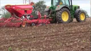 John Deere 6820 amp Vaderstad Rapid 400 F [upl. by Munn]