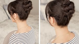 How to Braided Bun Hair Tutorial [upl. by Zalucki]