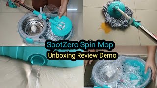 Best mop for home CleaningSpotzero Milton Royale Spin MopUnboxing Review with DemoMilton spotzero [upl. by Kingsly453]