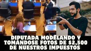 Nuestros impuestos bien invertidos fotógrafo de 2500 tomando fotos a diputada modelo [upl. by Romo]