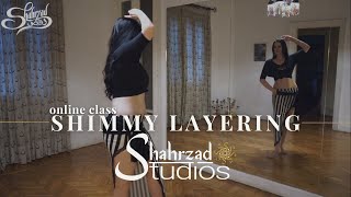 Drill This Shimmy layering with Shahrzad E 3  Shahrzad Bellydance  Shahrzad Studios [upl. by Fayola250]