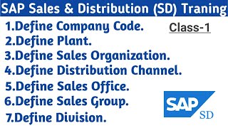 SAP SD Enterprises Structure Part 1  SAP SD Training [upl. by Riamu671]