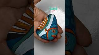 Piedras Pintadas Pescado 🐟 handcraft piedras macetas plantas pez decoracion pinturaacrilica [upl. by Ver]