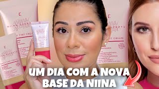 TESTEI a Nova BASE NIINA SECRETS Eudora  Daily Tint Cream [upl. by Gnouv]