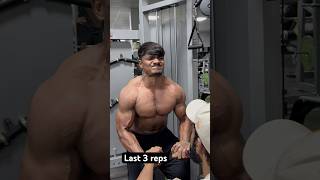 Last 3 reps youtube youtubeshorts gym [upl. by Anilrats]