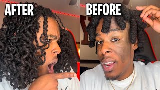 HOW TO GET “CURLY FRY” DREADS TUTORIAL [upl. by Juta]