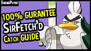 Galar Farfetchd  SirFetchd 100 GURANTEE Evolution Guide  Sword Exclusive Pokemon Sword Shield [upl. by Nosille297]