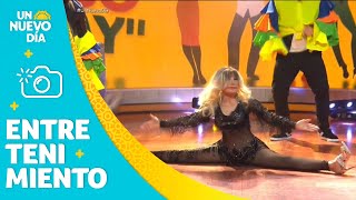 Lyn May demuestra sus habilidades como bailarina  Un Nuevo Día  Telemundo [upl. by Ardnola335]