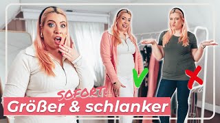 Schlanker amp größer wirken 👀 SOFORT [upl. by Araik]