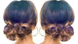 4Minute Elegant BUN Hair Tutorial ★ EASY Updo HAIRSTYLES  Hair Tutorial [upl. by Aizat430]