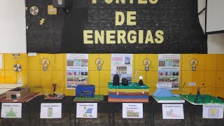 Fontes de EnergiasMaquetes Feira de Ciências [upl. by Akinal]