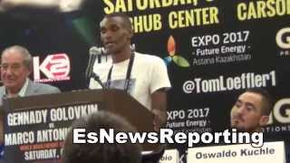 donaire vs walters ggg vs rubio press conference EsNews [upl. by Dorelia452]