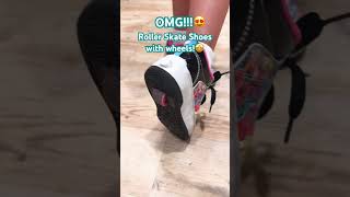 Roller Skate Shoes with wheels🤩 skateshoes success [upl. by Faina]