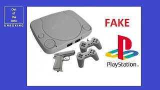 UNBOXING Fake PlayStation Funstation 999 in one Fake PSX PSOne [upl. by Llerrod]