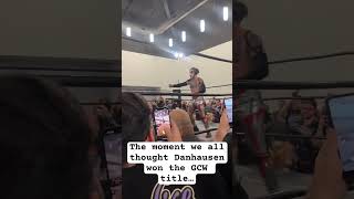 Danhausen almost won GCW title… gcw aew wwe danhausen wrestling wrestlingnews shortsfeed [upl. by Atirak271]