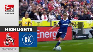 An Intense Duel  1 FC Köln  Karlsruher SC 44  Highlights  Matchday 7  Bundesliga 2 2425 [upl. by Uyerta]