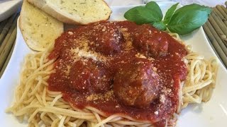 ALBONDIGAS ESTILO ITALIANO EN SALSA MARINARA [upl. by Bernardina]